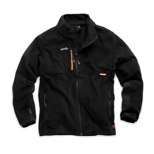 1 polaire noire recyclée abratect worker - taille s - scruffs