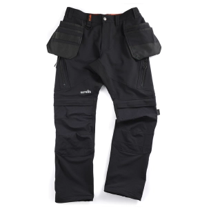 1 pantalon tech noir avec poches-étuis - taille 38 r - scruffs