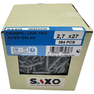 crampillons galva 2.7 x 27 mm boite 1kg - societe saxo