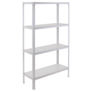 Etagère légère sans vis SIMONHOME CLICK WOOD PLUS 4/300 BLANC/BLANC BLANC 1600x1000x300 - SIMONRACK