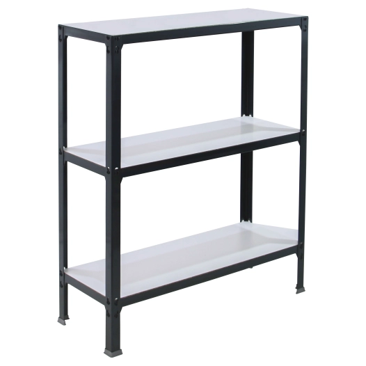Etagère légère sans vis SIMONHOME CLICK WOOD PLUS 3/300 ANTRACI/BLANC ANTRACITE/BLANC 900x1000x300 - SIMONRACK