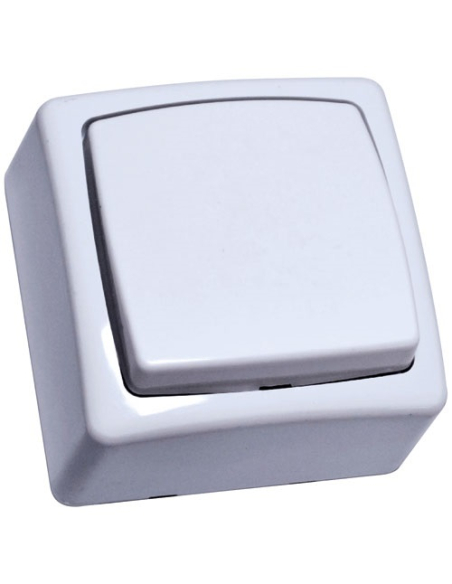 Interrupteur Apparent Blanc ELTRA Installation Murale Facile - ELTRA