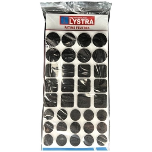 patins feutres adhesifs assortis lot de 105 - lystra