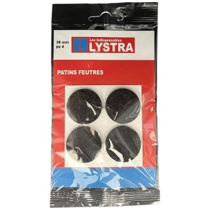 patins feutres adhã©sifs ã˜ 35 mm x 4 piã¨ces marrons - lystra