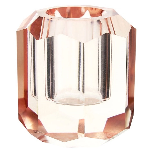 bougeoir facette rose - maison berger