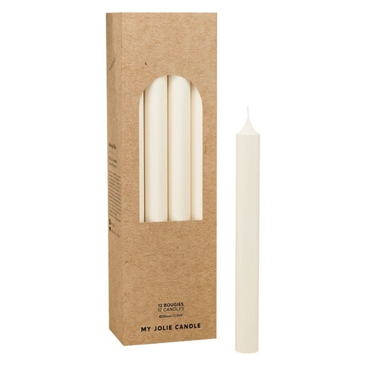 bougie droite blanc - maison berger