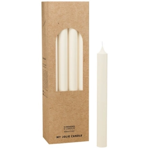 bougie droite blanc - maison berger