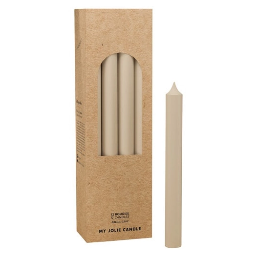 bougie droite taupe diamã¨tre 22 mmhauteur 200 mm - maison berger