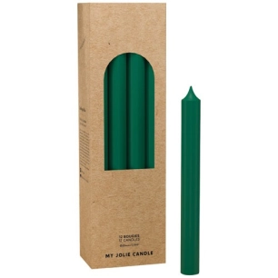 bougie droite vert foret - maison berger