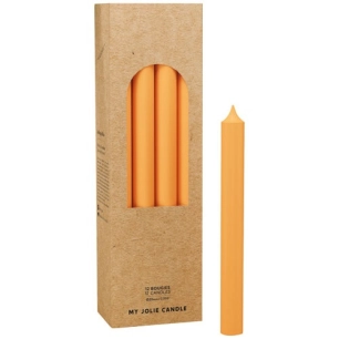 bougie droite orange - maison berger