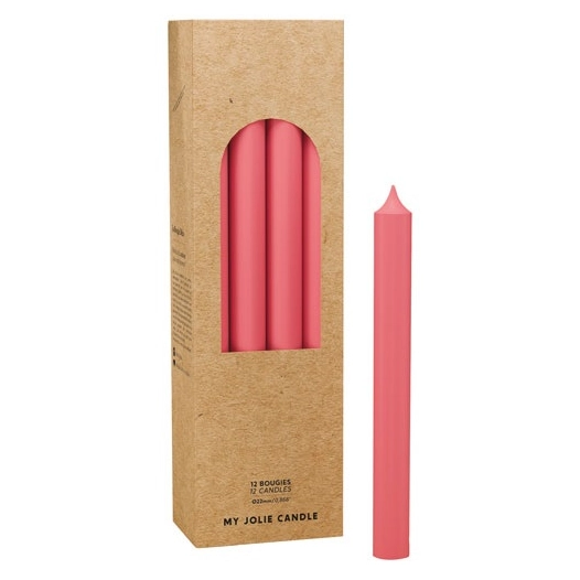 bougie droite rose claire - maison berger