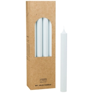 bougie droite bleu clair - maison berger