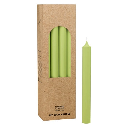 bougie droite vert olive - maison berger