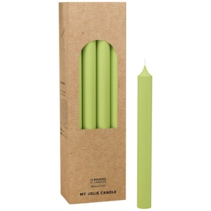 bougie droite vert olive - maison berger