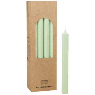 bougie droite vert pastel - maison berger