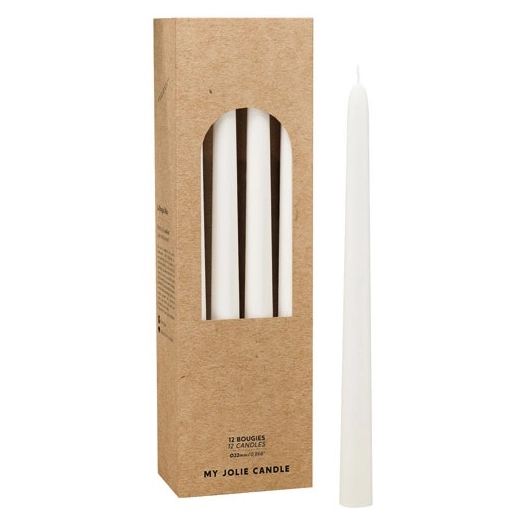 bougie flambeau blanc - maison berger