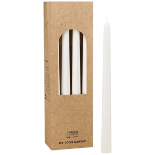 bougie flambeau blanc - maison berger