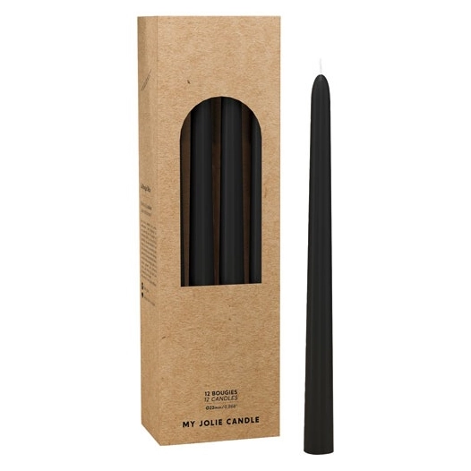 bougie flambeau noir - maison berger