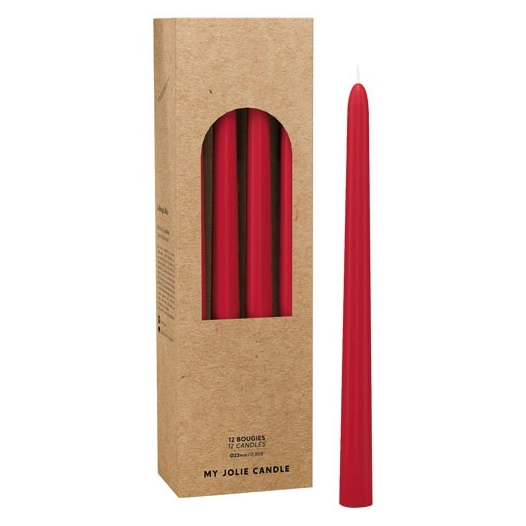 bougie flambeau rouge noel - maison berger