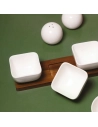 cucina set apero 25x8xh6,5cm 4 piãˆces blanc - fine dining living