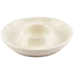 cucina set de 4 coquetier 10,5xh2cm blanc - fine dining living