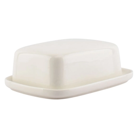 cucina beurrier 17,5x12,5xh6cm blanc - fine dining living