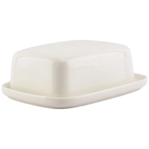 cucina beurrier 17,5x12,5xh6cm blanc - fine dining living