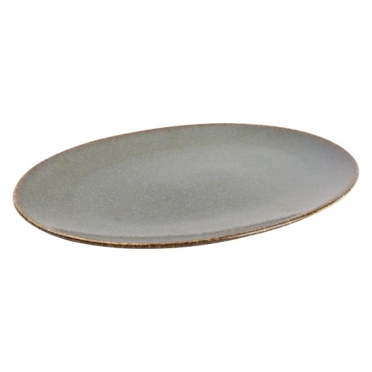cirro assiette plate 30x21cm vert - fine dining living