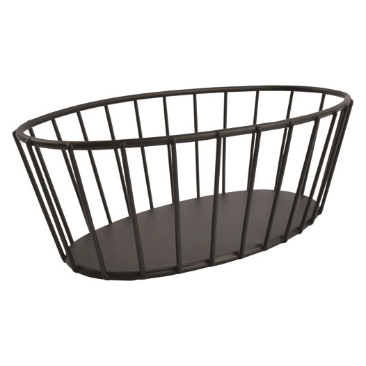 cesta panier metallique 21x11xh7cm noir - fine dining living