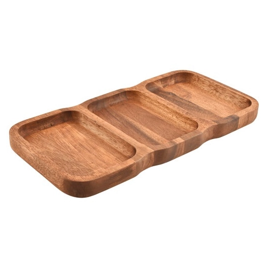 chop plat a servir 38x19xh3cm 3 parties - fine dining living