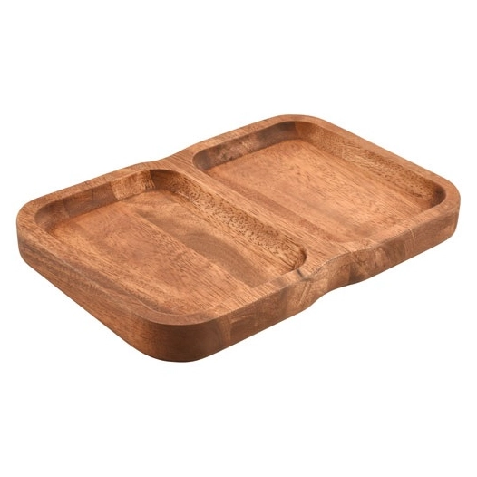 chop plat a servir 28x19xh3cm 2 parties - fine dining living
