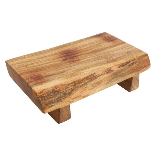 chop planche a servir 28x17xh7,5cm bois - fine dining living