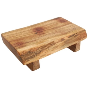 chop planche a servir 28x17xh7,5cm bois - fine dining living