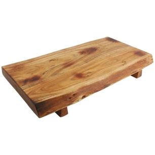 chop planche a servir 50x28xh7,5cm bois - fine dining living