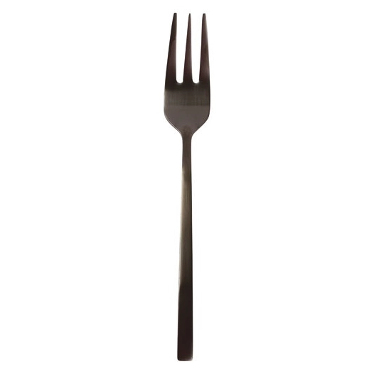 terno set de 6 fourchette 〠gateau mat noir - fine dining living