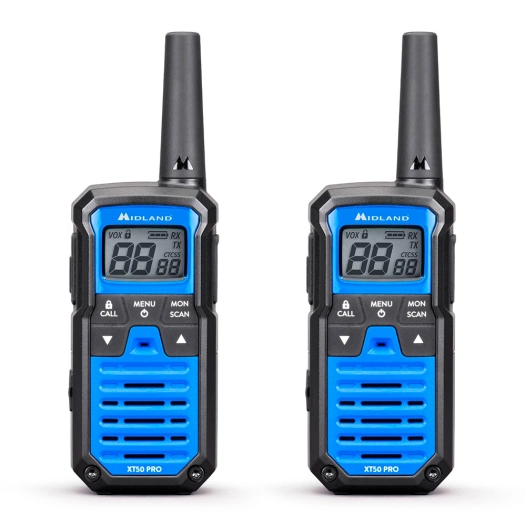 talkies-walkies xt-50 pro c1464, 16 canaux pmr446, bleu