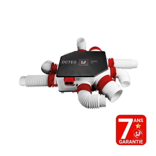 VMC Hygro Standard pour logement (rénovation/remplacement) jusqu'à 6 sanitaires - 607700 - SOLER ET