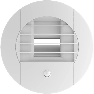 Bouche VMC hygroréglable temporisée salle de bain avec WC à pile 15/45/40 m³/h - S&P Unelvent - Réf