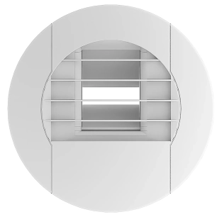 Bouche VMC hygroréglable BEHC 10-45/135 - Cuisine - ø 125mm - 10 à 45 m³/h - Avec cordelette - S&P