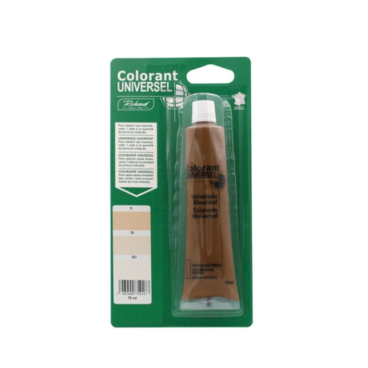 colorant richard universel 75ml 4567 sienne naturelle - richard