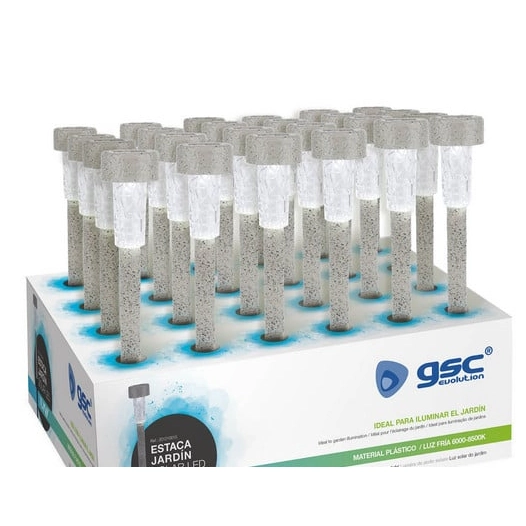 borne solaire tuni led 6000-8000k ip44 garsaco - garsaco