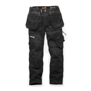 1 pantalon trade flex noir avec poches-étuis pour femmes - taille 48 l - scruffs
