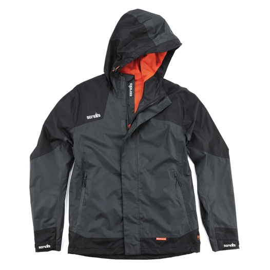 1 veste imperméable graphite et noire trade tech - taille xl - scruffs