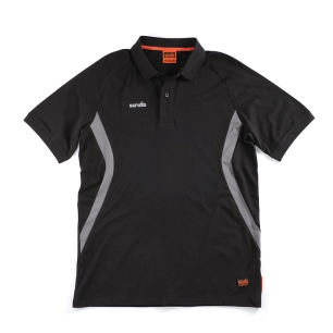 1 polo noir tech - taille xl - scruffs