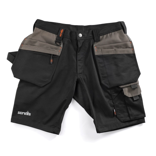 1 short noir worker plus holster - taille 50 - scruffs