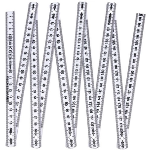 mesure pliante plastique 2 m - fischer darex