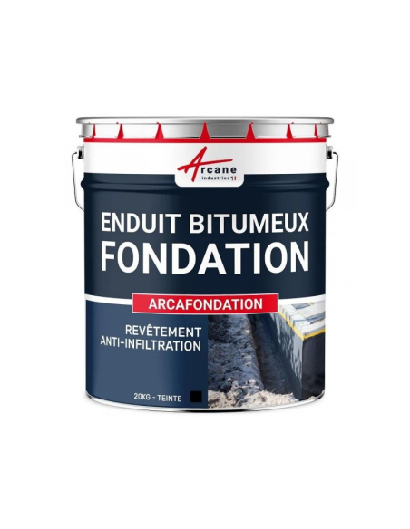 etanchéité des fondations arcafondation noir 30kg - arcane