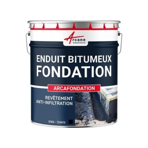 etanchéité des fondations arcafondation noir 30kg - arcane
