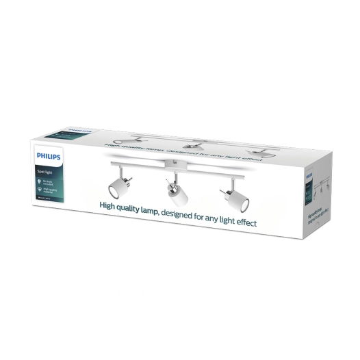 spot 3 meranti blanc sans ampoule gu10 sans ampoule