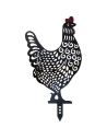 poule cokot tonka silhouette décorative à planter noir - nortene